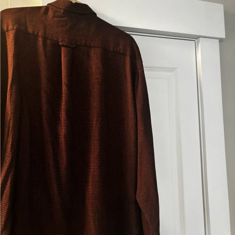 Zanella Dark Brown Patterned Shirt - Picture 7 of 8